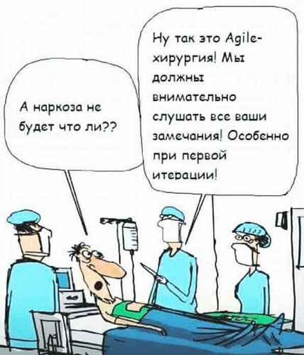 карикатура на Agile